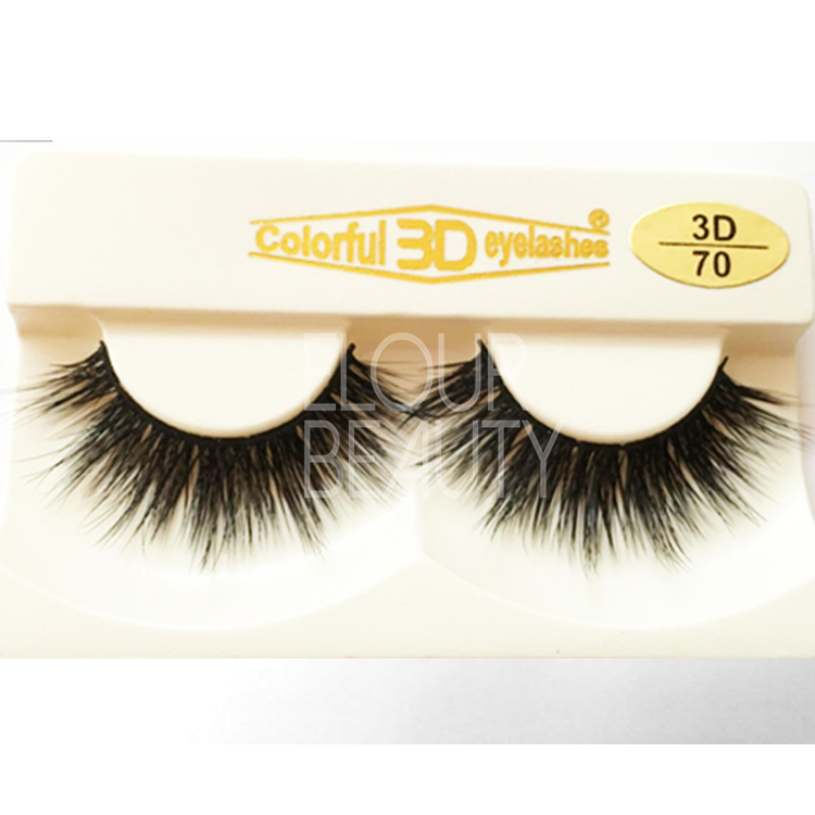 3D silk lashes fiber hairs private label China EJ81